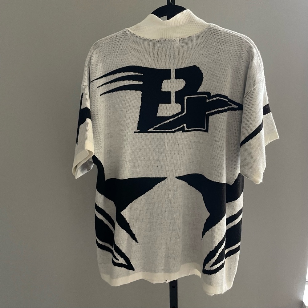 Boohoo MAN Boxy Fit Knitted Moto Shirt Size XS - Picture 3 of 7